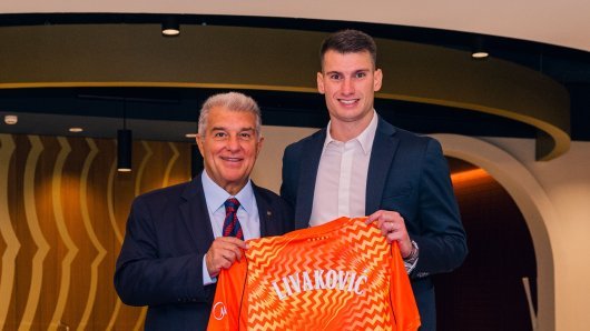 Joan Laporta i Dominik Livaković