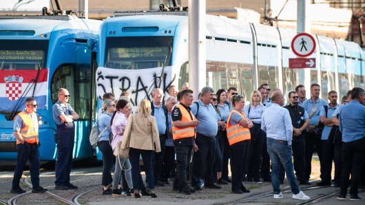 Zagreb: Štrajk ZET-a na Remizi