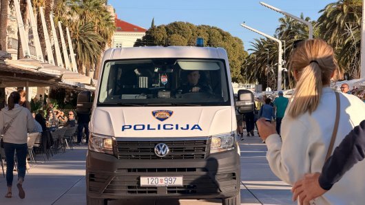 Policija na splitskoj Rivi