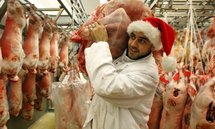 mesar božić meso