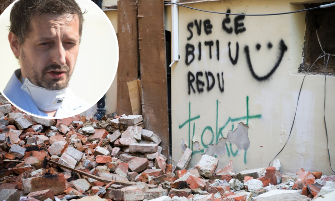 Josip Atalić; posljedice potresa u Zagrebu