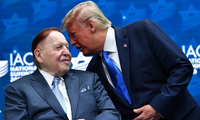 Sheldon Adelson i Donald Trump