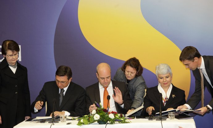 arbitražni sporazum Jadranka Kosor, Fredrik Reinfeldt i Borut Pahor