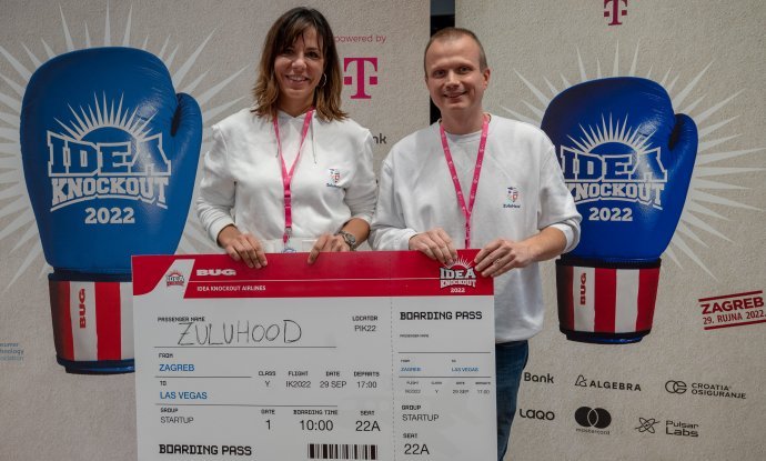 Maja Krejči i Matija Matijevac iz pobjedničkog startupa Zuluhood