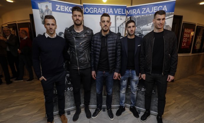 Slijeva: Mislav Oršić, Bruno Petković, Arijan Ademi, Luka Ivanušec i Dominik Livaković