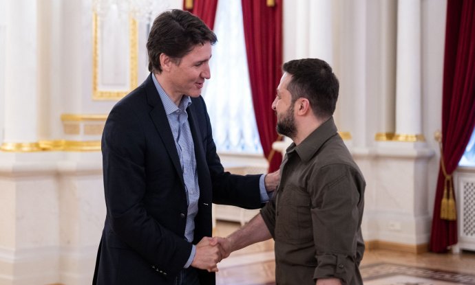 Justin Trudeau i Volodimir Zelenski