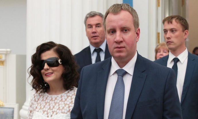 Pjotr Kučerenko sa svojom slijepom suprugom Dijanom