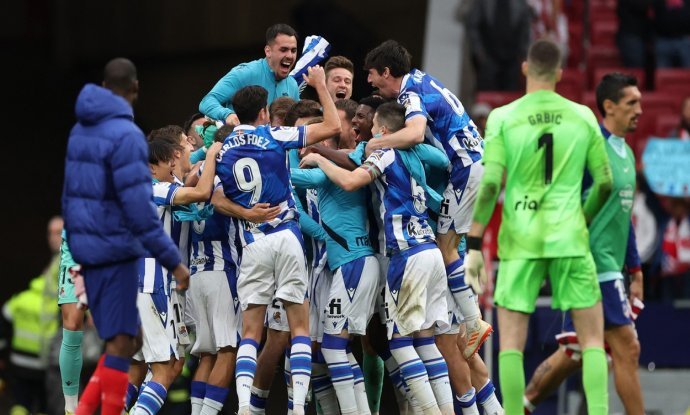 Real Sociedad - igrači slave plasman u Ligu prvaka
