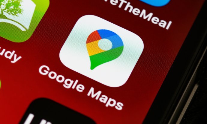 Ikona Google Maps na mobilnom telefonu