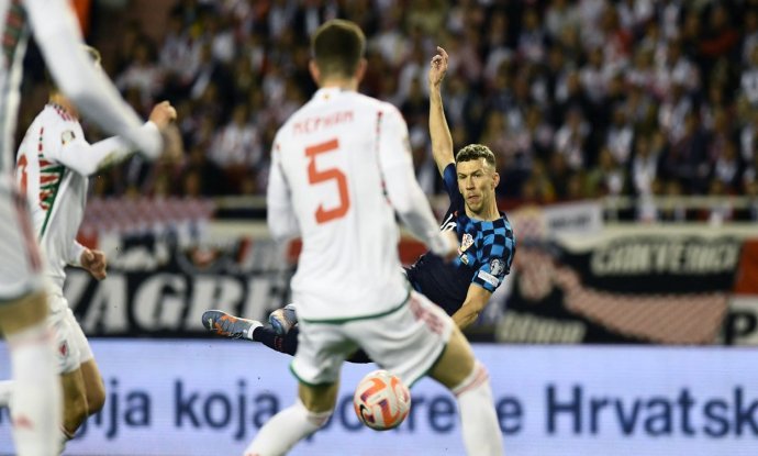 Ivan Perišić tijekom utakmice kvalifikacija za EURO 2024 na Poljudu protiv Walesa 25.3.2023.