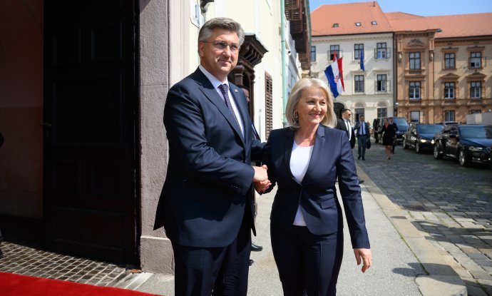 Andrej Plenković i Borjana Krišto