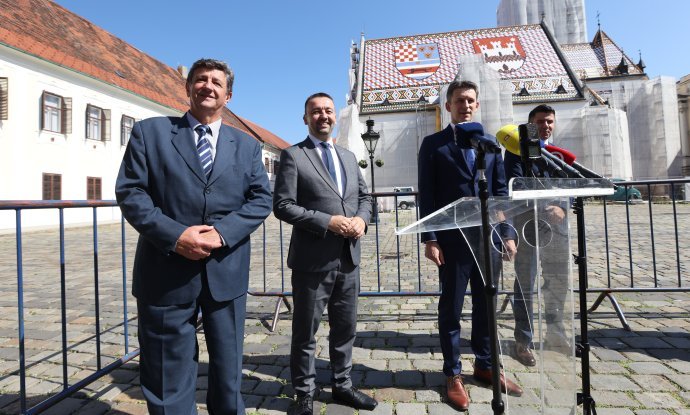 Željko Sačić, Marijan Pavliček, Božo Petrov, Nikola Grmoja