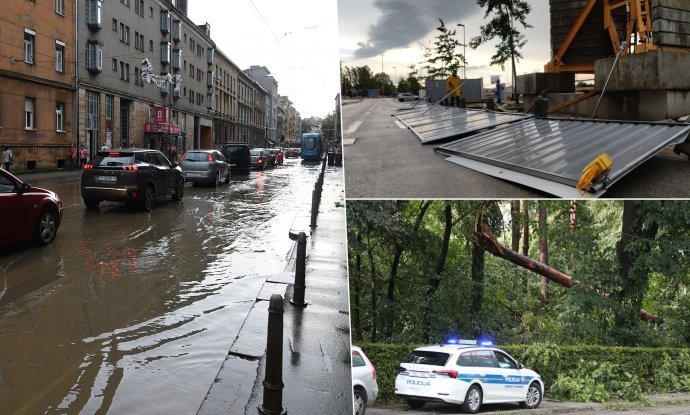 Posljedice nevremena u Zagrebu