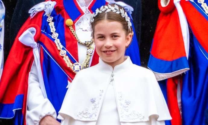 princeza Charlotte na krunidbi kralja Charlesa