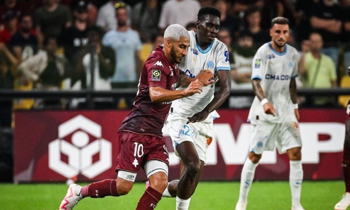 Detalj s utakmice Metz - Olympique Marseille