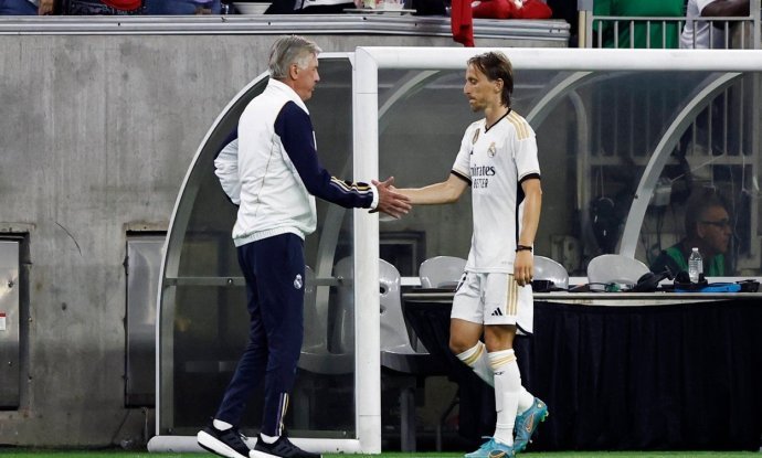 Carlo Ancelotti i Luka Modrić