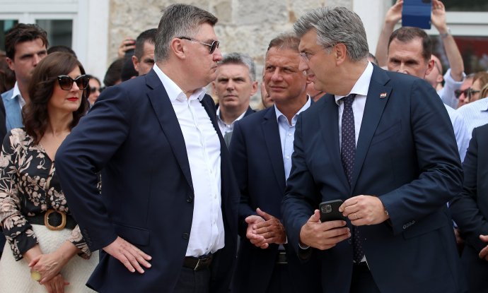 Zoran Milanović, Gordan Jandroković i Andrej Plenković