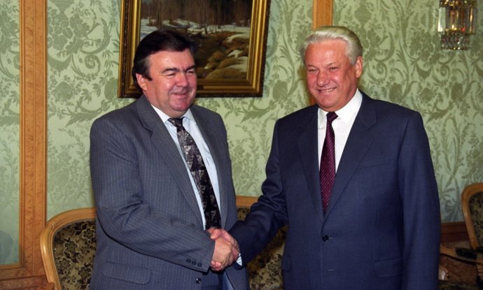 Mircea Snegur i Boris Jelcinj