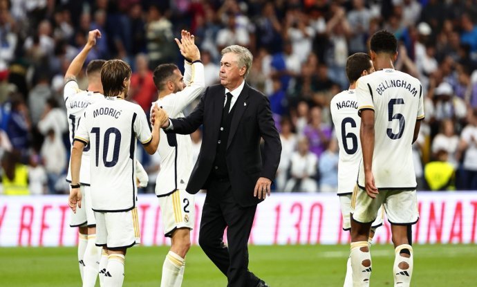 Luka Modrić i Carlo Ancelotti