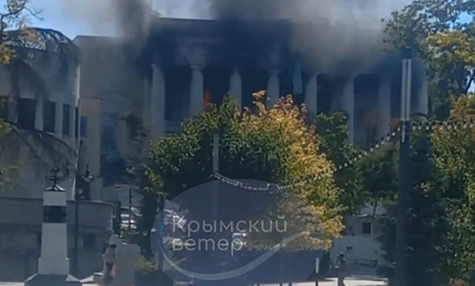 Pogođeno zapovjedništvo Crnomorske flote u Sevastopolju na Krimu