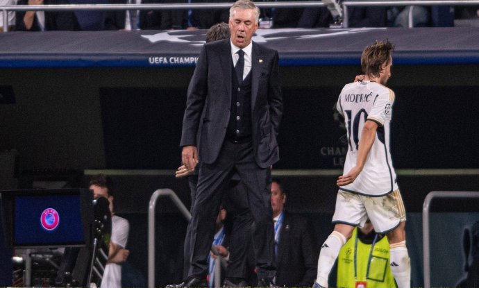 Carlo Ancelotti i Luka Modrić