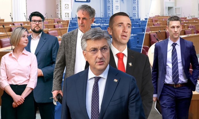 Sandra Benčić, Peđa Grbin, Milorad Pupovac, Andrej Plenković, Ivan Penava, Božo Petrov