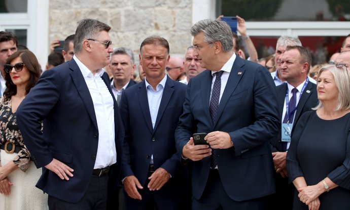 Zoran Milanović, Gordan Jandroković i Andrej Plenković