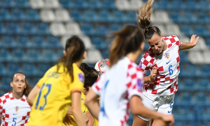 Detalj s utakmice Hrvatska - Rumunjska