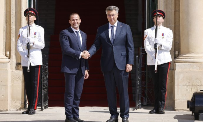 Malteški premijer Robert Abela i hrvatski kolega Andrej Plenković