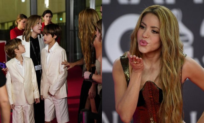 Shakira sa sinovima na dodjeli nagrada