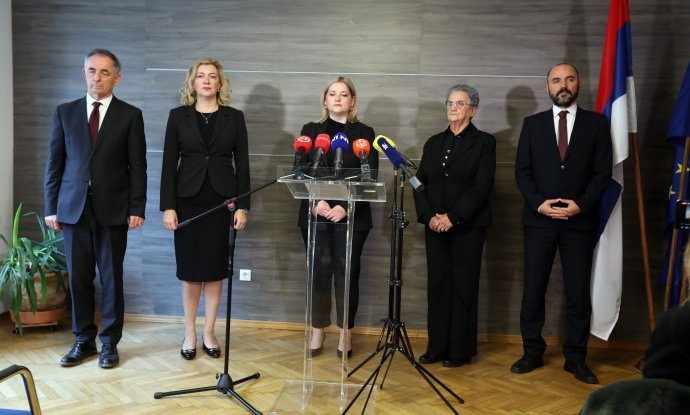 Predstavnici Srba dali izjavu za medije povodom Dana sjećanja
