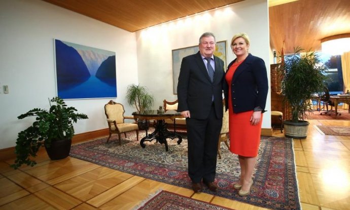 Mirko Rašković kod predsjednice Kolinde Grabar-Kitarović