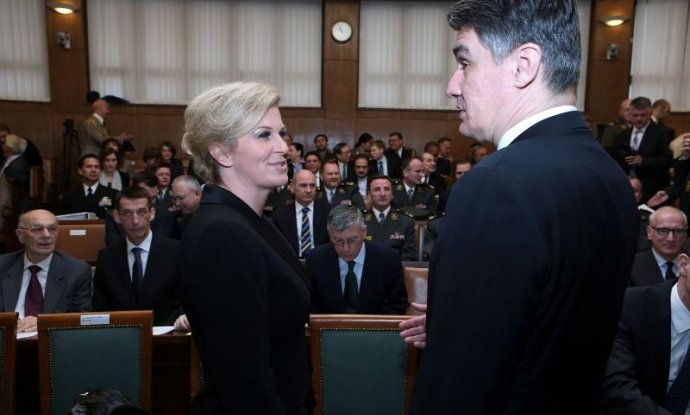 Kolinda Grabar Kitarović i Zoran Milanović