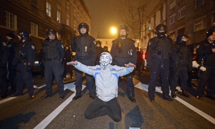 Prosvjed Anonymus Occupy Croatia