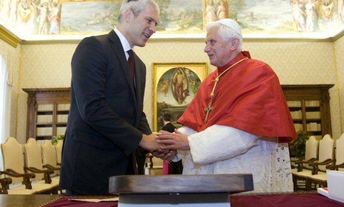boris tadić, papa