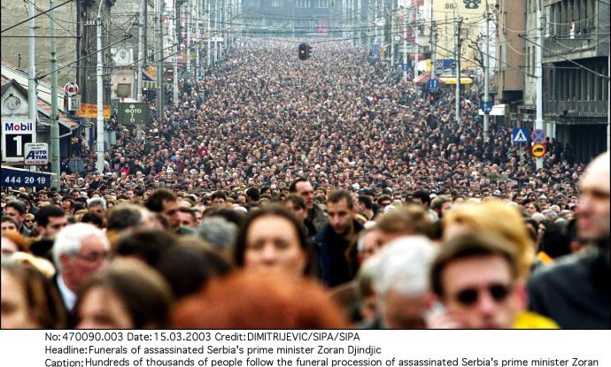 Zoran Đinđić sprovod Beograd