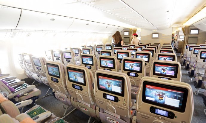 Luksuzna unutrašnjost Boeinga 777-300 zrakoplovne kompanije Emirates