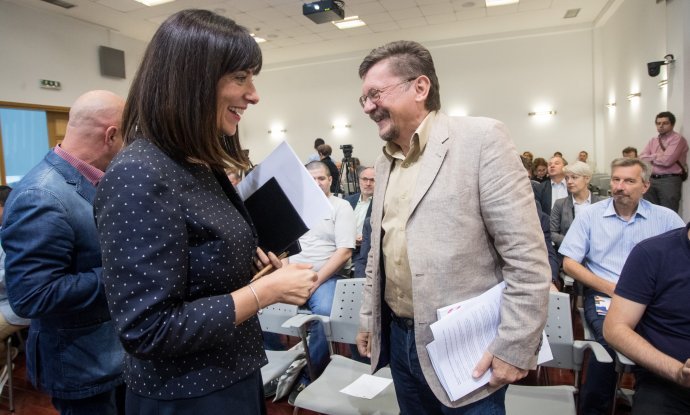 Ministrica Blaženka Divjak i sindikalist Vilim Ribić