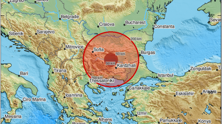 Snažan potres zatresao Bugarsku