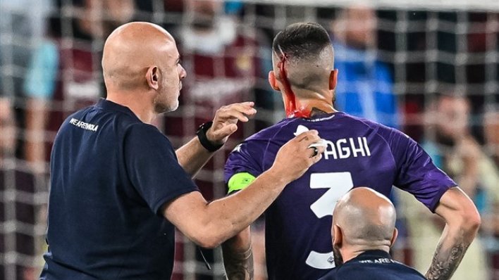 Kaos na finalu Konferencijske lige; navijači West Hama razbili glavu kapetanu Fiorentine