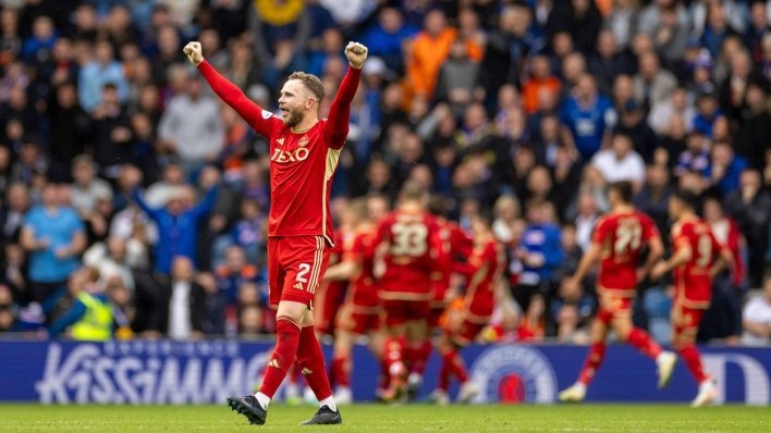 Nogometaši Aberdeena rastužili Ibrox; Rangers za Celticom zaostaje sedam bodova
