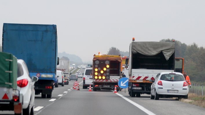 Zatvorena autocesta pored Zagreba: Vježba za teški lančani sudar