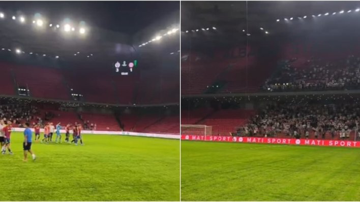 Evo kako je Torcida ispratila hajdukovce nakon ispadanja u Tirani