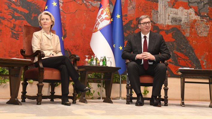 VIDEO Von der Leyen posjetila Vučića pa mu održala lekciju: Gospodine predsjedniče...