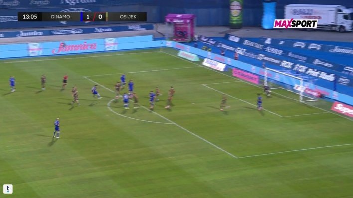 Dinamo razbio Osijek u prvih 15 minuta! Pogledajte golčinu stopera Modrih
