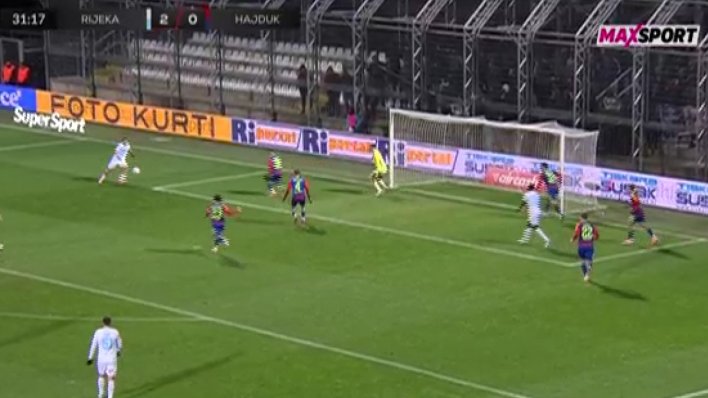 Rijeka razbija Hajduk! Pogledajte bombu Fruka za hat-trick i 3:0