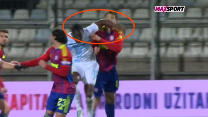 Je li Hajduk oštećen? Pogledajte kako je igrač Rijeke razbio glavu hajdukovcu