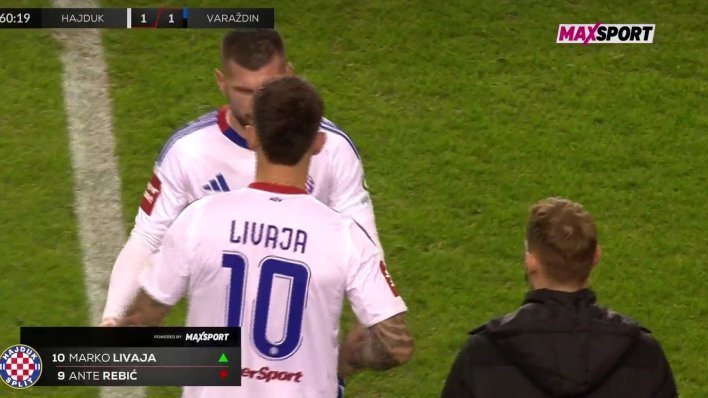 Poslušajte Poljud kad je u igru ušao Marko Livaja