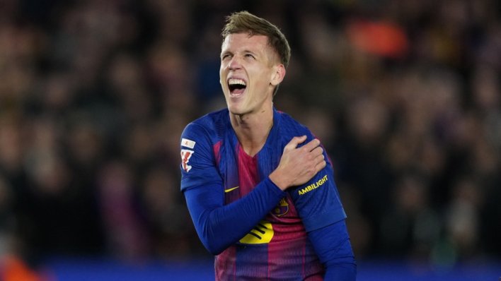 Dani Olmo zabio za vodstvo Barcelone pa zbog bizarne ozljede odmah morao izaći iz igre