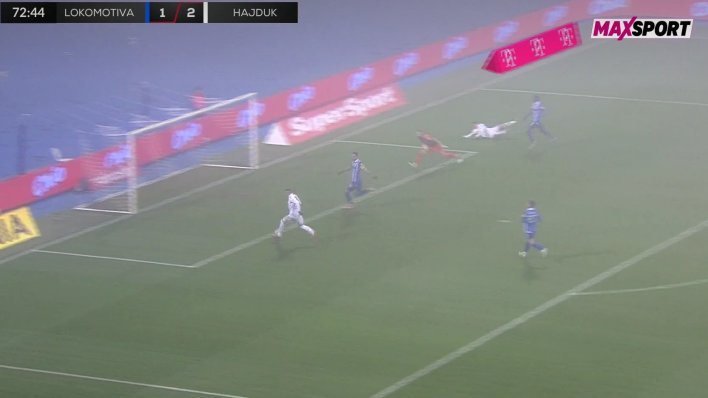 Nakon deset sekundi u igri je kiksao i omogućio Hajduku gol za 3:1; pogledajte video